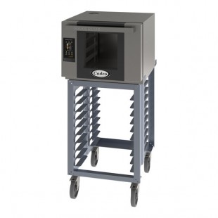 Cadco Bakerlux Station BLS-4HTD-1 4-Shelf Half Size Heavy-Duty Digital Countertop Convection Oven with Touch Control Panel and Stand - 208-240V Cadco Bakerlux Station BLS-4HTD-1 4-Shelf Half Size Heavy-Duty Digital Countertop Convection Oven with Touch Control Panel and Stand - 208-240V
