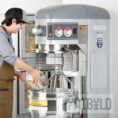 Hobart Legacy+ HL600-1STD 60 Qt. Planetary Floor Mixer with Guard & Standard Accessories - 240V, 3 Phase, 2 7/10 hp