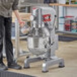 Avantco MX30H 30 Qt. Planetary Floor Mixer with Guard & Standard Accessories - 120V, 1 3/4 hp