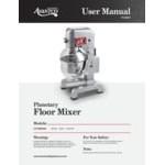 Avantco MX30H 30 Qt. Planetary Floor Mixer with Guard & Standard Accessories - 120V, 1 3/4 hp