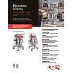 Avantco MX30H 30 Qt. Planetary Floor Mixer with Guard & Standard Accessories - 120V, 1 3/4 hp