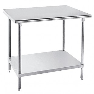 Advance Tabco MSLAG-365-X 16 Gauge Stainless Steel Work Table with Undershelf - 36