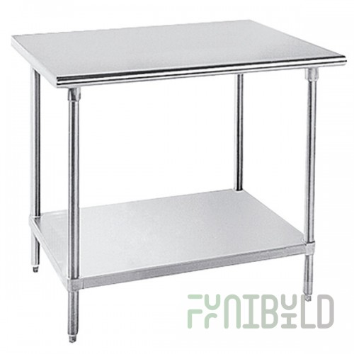 Advance Tabco MSLAG-365-X 16 Gauge Stainless Steel Work Table with Undershelf - 36