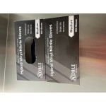 Noble Powder-Free Disposable Black Hybrid 3.5 Mil Thick Gloves - Extra Large - 1,000/Case