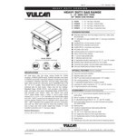 Vulcan V336HS-LP V Series Liquid Propane 3 Burner Heavy-Duty Range with 36