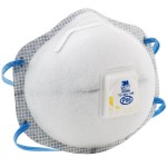 3M 8577 P95 Particulate Respirator with Cool Flow Valve and Nuisance Level Organic Vapor Relief - 10/Pack 3M 8577 P95 Particulate Respirator with Cool Flow Valve and Nuisance Level Organic Vapor Relief - 10/Pack