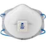 3M 8577 P95 Particulate Respirator with Cool Flow Valve and Nuisance Level Organic Vapor Relief - 10/Pack 3M 8577 P95 Particulate Respirator with Cool Flow Valve and Nuisance Level Organic Vapor Relief - 10/Pack