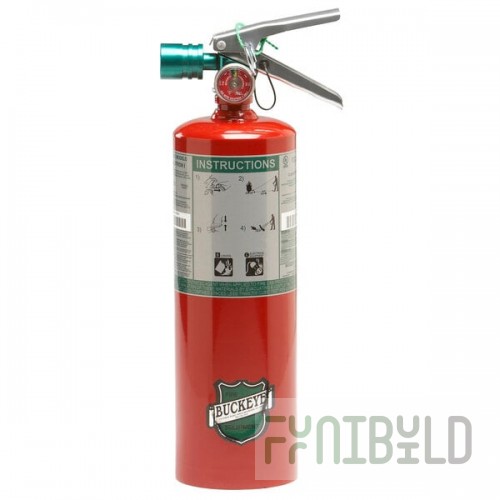 Buckeye 5 lb. Halotron Fire Extinguisher 70510 - UL Rated 5B:C - Rechargeable Untagged