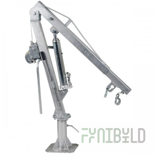 Vestil Steel Winch Truck Jib Crane with 360 Degree Swivel and 52