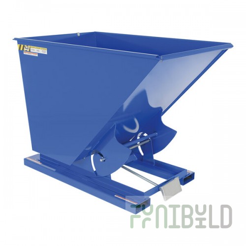 Vestil 1.5 Cubic Yard Heavy-Duty Self-Dumping Steel Forklift Hopper D-150-HD - 6,000 lb. Capacity