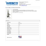 Wesco Industrial Products 400 lb. 2 Wheel Aluminum Hydraulic Pedalift with 22