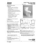 American Standard Cadet PRO 3517A101.020 White Vitreous China Floor-Mount Chair Height Elongated Toilet Bowl - 1.6 GPF