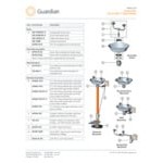 Guardian Equipment G1806 Right Hand Deck Mounted Eyewash Station with 90 Degree Swivel