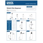 Lavex Heavy-Duty Steel Stretch Wrap Dispenser with Film Cutter