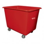 Royal Basket Trucks 20 Cu. Ft. Blue Poly Truck with Steel Base and 4 Swivel Casters R16-BLX-PGA-4UNN