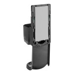 PURELL® 5024-01 ES4 1200 mL Graphite Gray Manual Hand Sanitizer Dispenser with Wall / Floor Shield
