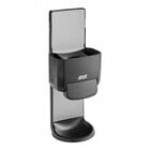 PURELL® 5024-01 ES4 1200 mL Graphite Gray Manual Hand Sanitizer Dispenser with Wall / Floor Shield