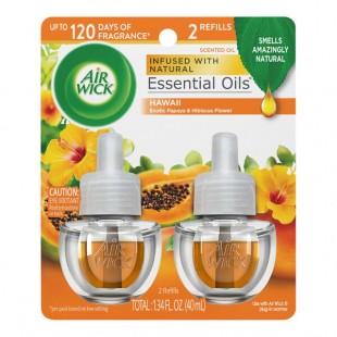Air Wick RAC85175PK Hawaii Scented Oil Fragrance Diffuser Refill - 12/Case