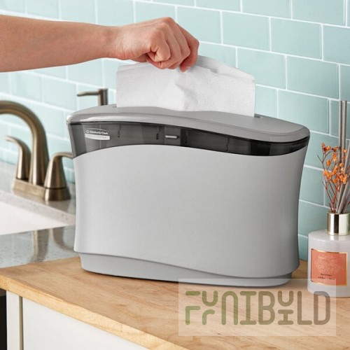 Kimberly-Clark Professional 55760 Gray C-Fold / Multifold Countertop Paper Towel Dispenser
