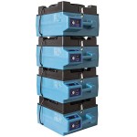 XPOWER X-4700AM Professional 3-Stage Variable Speed HEPA Air Scrubber with GFCI Power Outlets and Hour Meter - 2/3 hp