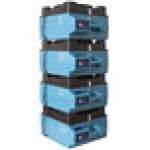XPOWER X-4700AM Professional 3-Stage Variable Speed HEPA Air Scrubber with GFCI Power Outlets and Hour Meter - 2/3 hp