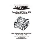AlorAir PureAiro HEPA Pro 970 3 Stage Filtration Industrial Air Scrubber - 115V AlorAir PureAiro HEPA Pro 970 3 Stage Filtration Industrial Air Scrubber - 115V