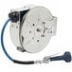T&S B-7122-C08M 30' Enclosed Stainless Steel Hose Reel with B-0108 JeTSpray Spray Valve T&S B-7122-C08M 30' Enclosed Stainless Steel Hose Reel with B-0108 JeTSpray Spray Valve