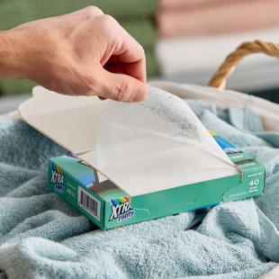 XTRA Nice'N Fluffy 40-Count Mountain Rain Fabric Softener Dryer Sheets - 12/Case