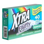 XTRA Nice'N Fluffy 40-Count Mountain Rain Fabric Softener Dryer Sheets - 12/Case XTRA Nice'N Fluffy 40-Count Mountain Rain Fabric Softener Dryer Sheets - 12/Case