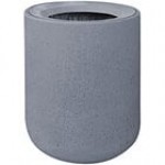 Wausau Tile TF1086 31 Gallon Concrete Round Trash Can with Aluminum Ash-N-Trash Top Wausau Tile TF1086 31 Gallon Concrete Round Trash Can with Aluminum Ash-N-Trash Top