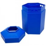 Commercial Zone 732102 PolyTec 42 Gallon Square Beige Trash Can