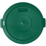Carlisle 84102102 Bronco 20 Gallon White Flat Round Trash Can Lid