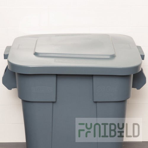 Rubbermaid® FG352700GRAY BRUTE 28 Gallon Gray Square Lid