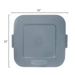 Rubbermaid® FG352700GRAY BRUTE 28 Gallon Gray Square Lid Rubbermaid® FG352700GRAY BRUTE 28 Gallon Gray Square Lid