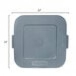 Rubbermaid® FG352700GRAY BRUTE 28 Gallon Gray Square Lid Rubbermaid® FG352700GRAY BRUTE 28 Gallon Gray Square Lid