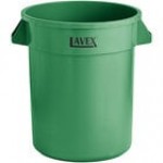 Lavex 20 Gallon Blue Round Commercial Trash Can / Ingredient Bin
