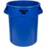 Lavex 20 Gallon Blue Round Commercial Trash Can / Ingredient Bin