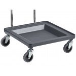 Noble Warewashing Gray Dish Rack and Glass Rack Dolly with 36 Noble Warewashing Gray Dish Rack and Glass Rack Dolly with 36