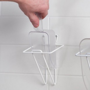 Choice 12 oz. Clear Plastic Utility Scoop and Small Wall Mount Holder Choice 12 oz. Clear Plastic Utility Scoop and Small Wall Mount Holder
