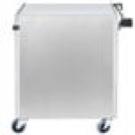 Lakeside 610 Stainless Steel 3 Shelf with Enclosed Base and Light Maple Finish - 27 3/4 Lakeside 610 Stainless Steel 3 Shelf with Enclosed Base and Light Maple Finish - 27 3/4