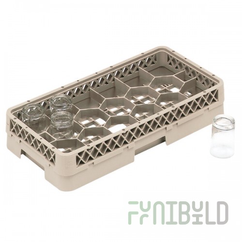 Vollrath HR1F Traex® Half-Size Beige 17 Compartment 3 13/16