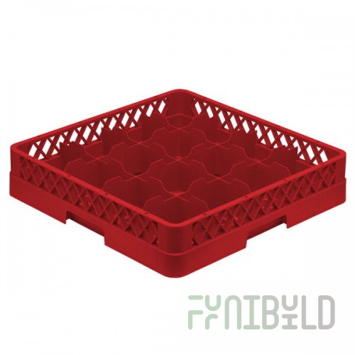 Vollrath TR4A Traex® Full-Size Red 16-Compartment 4 13/16