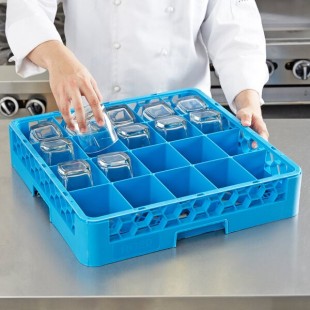 Carlisle RC2014 20 Compartment Tilted Cup Rack Carlisle RC2014 20 Compartment Tilted Cup Rack