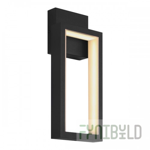 Canarm Kalino Black Outdoor LED Wall Light - 120V, 14W