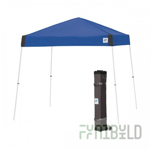 E-Z Up VS3WH10RB Vista Instant Shelter 10' x 10' Royal Blue Canopy with White Frame