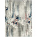 Abani Arto Collection 4' x 6' Gray Abstract Paint Strokes Area Rug