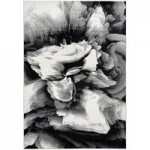 Abani Arto Collection 4' x 6' Gray Abstract Paint Strokes Area Rug