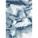 Abani Arto Collection 4' x 6' Gray Abstract Paint Strokes Area Rug