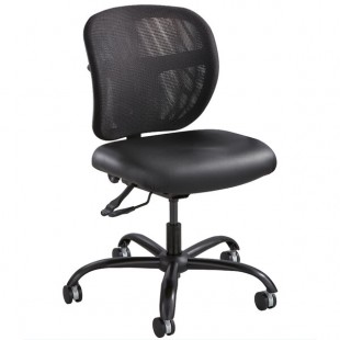 Safco 3397BV Vue Black Intensive Use Vinyl / Mesh Swivel / Tilt Task Chair Safco 3397BV Vue Black Intensive Use Vinyl / Mesh Swivel / Tilt Task Chair