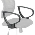 Safco 3397BV Vue Black Intensive Use Vinyl / Mesh Swivel / Tilt Task Chair
